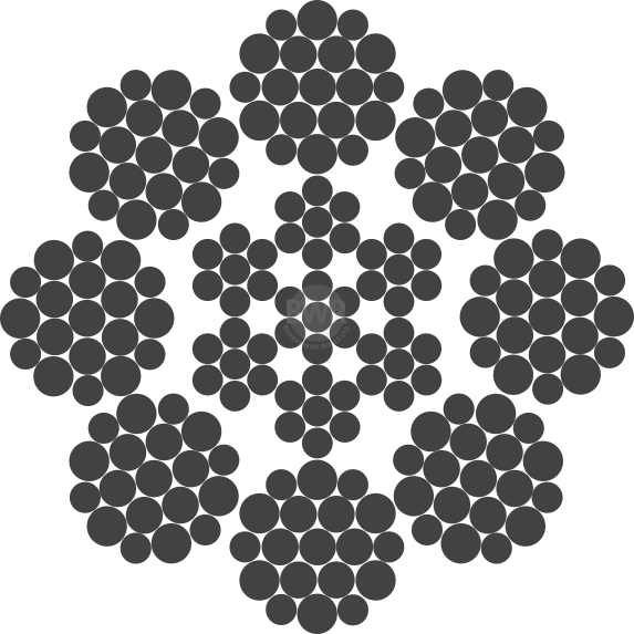 INDIROPE 8x19W(6+6-6-1)+IWRC