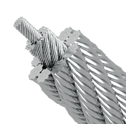 Elevator Wire rope INDIROPE - 819S + IWRC 8x19S (9-9-1)