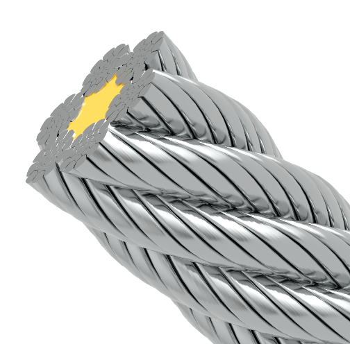 Compacted wire ropes