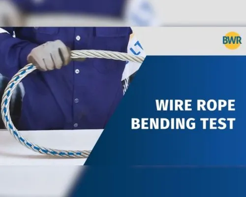 Wire rope bending test